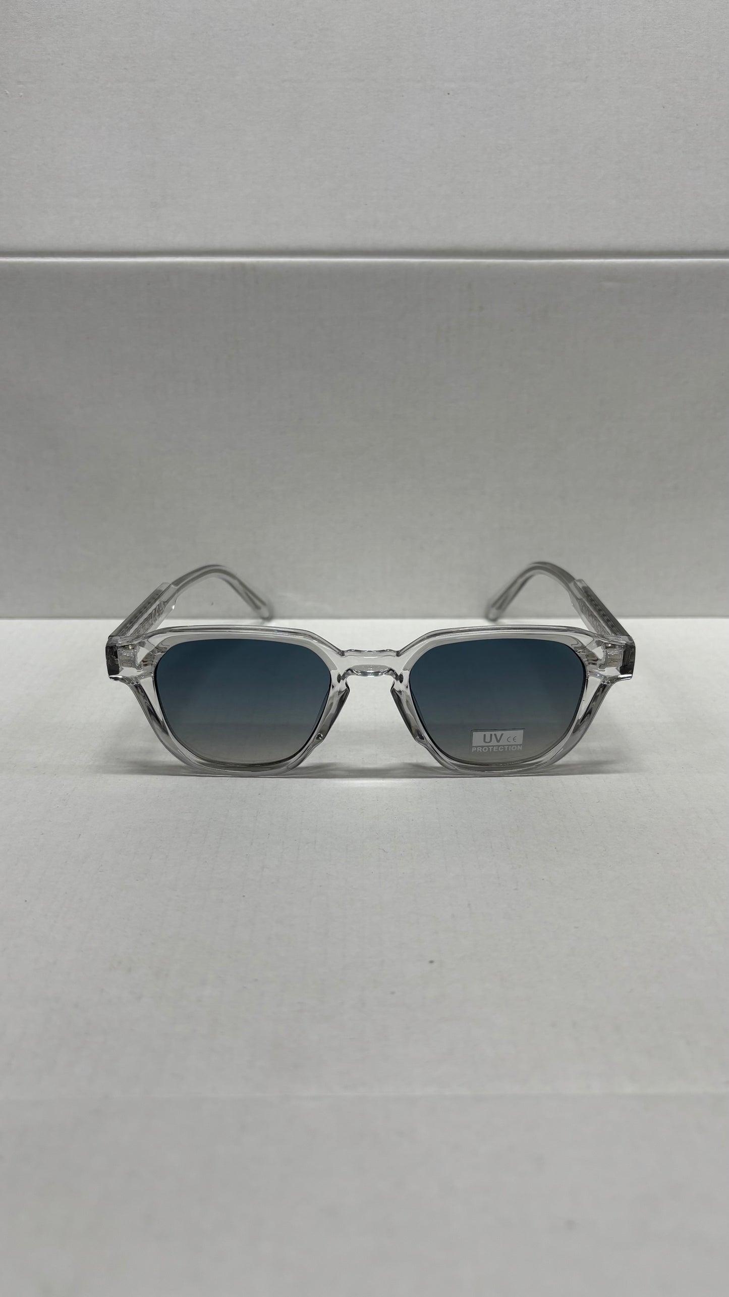 Lunettes 100% UV PROTECTION - gris bleuté argent