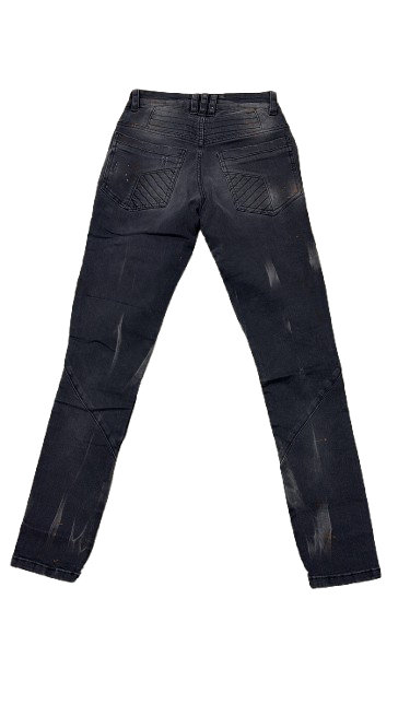 BORAGIO - PANTALON GRIS FONCÉ TIGRE