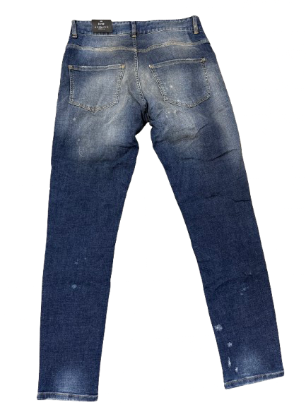 BORAGIO - PANTALON TROUÉ DÉLAVÉ