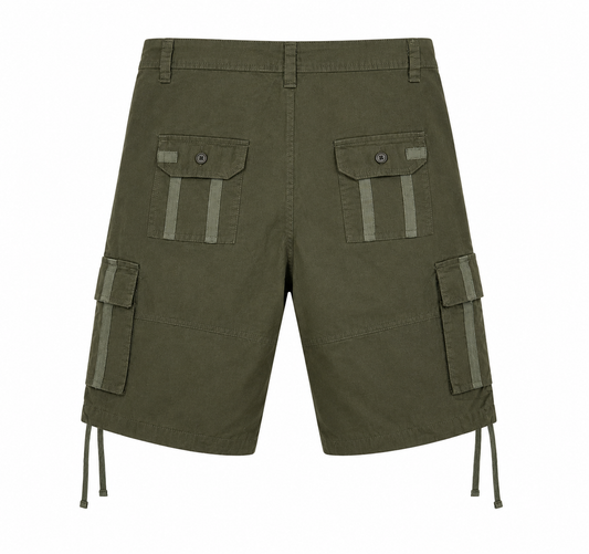 Short Cargo Eleven Paris Kaki Olive – Poches Multiples Streetwear