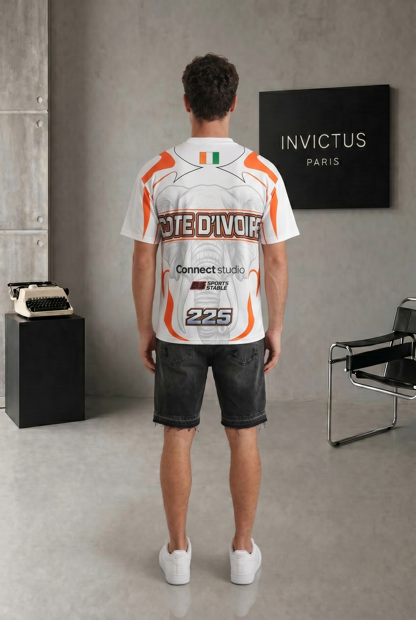 T-shirt Côte d’Ivoire 225 – Maillot Streetwear Homme