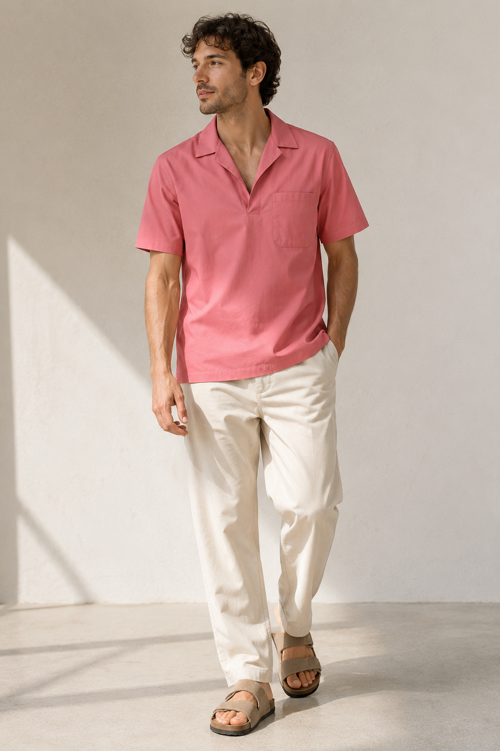 Chemise IM BRIAN - Camicia Cipolla/Corail 2120