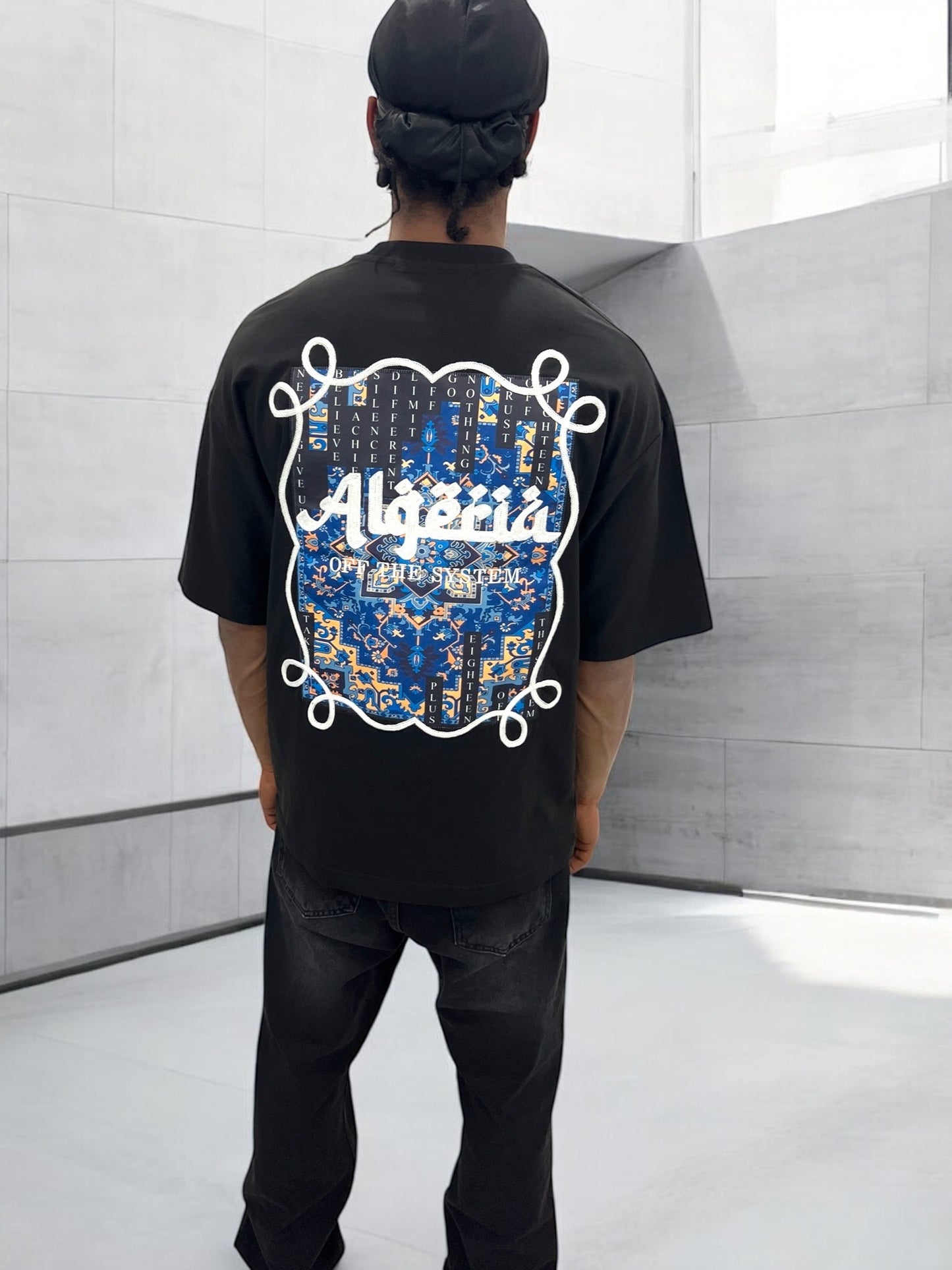 T-shirt Algeria – Carpet Print Edition ( Noir )