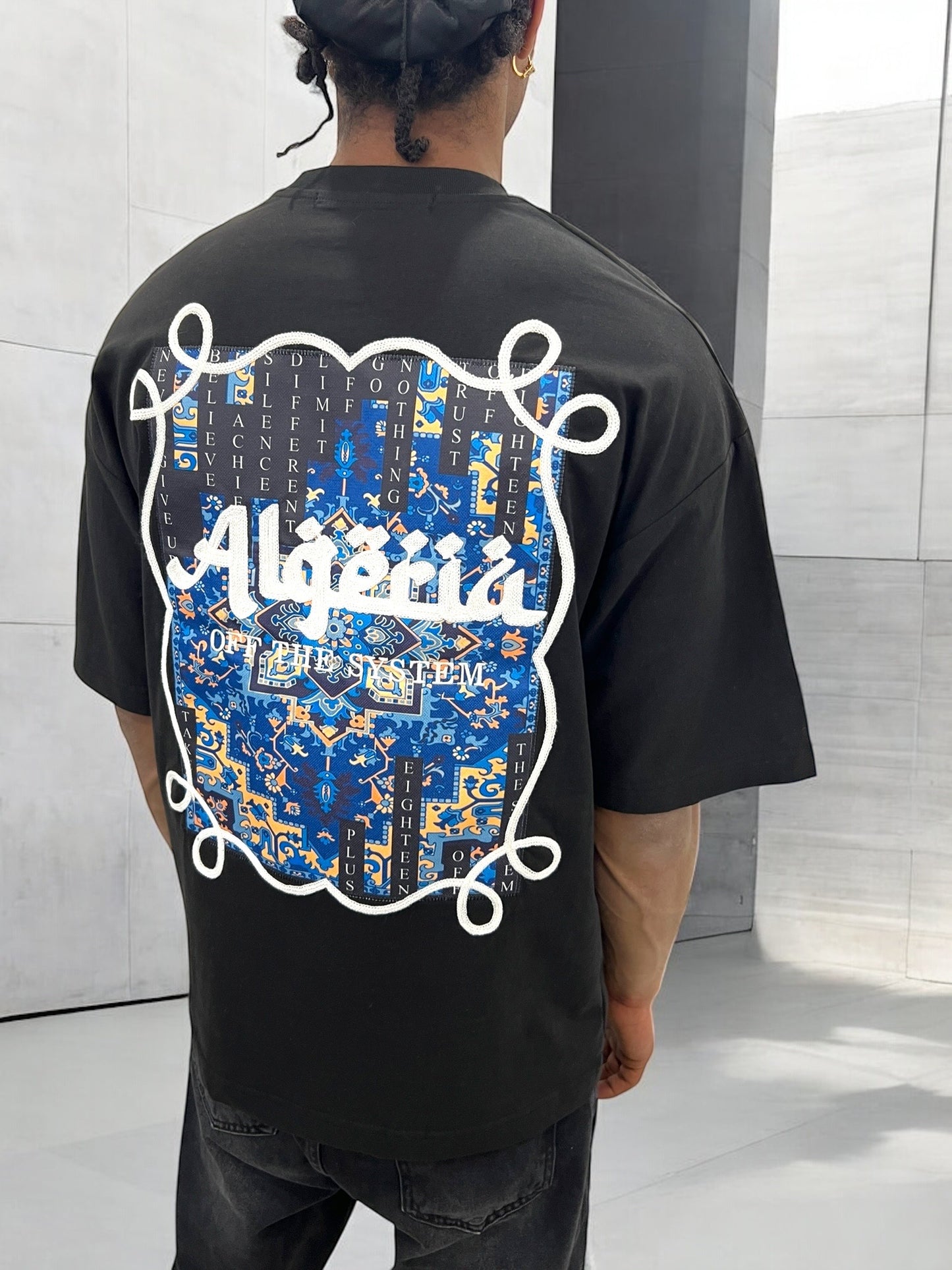 T-shirt Algeria – Carpet Print Edition ( Noir )