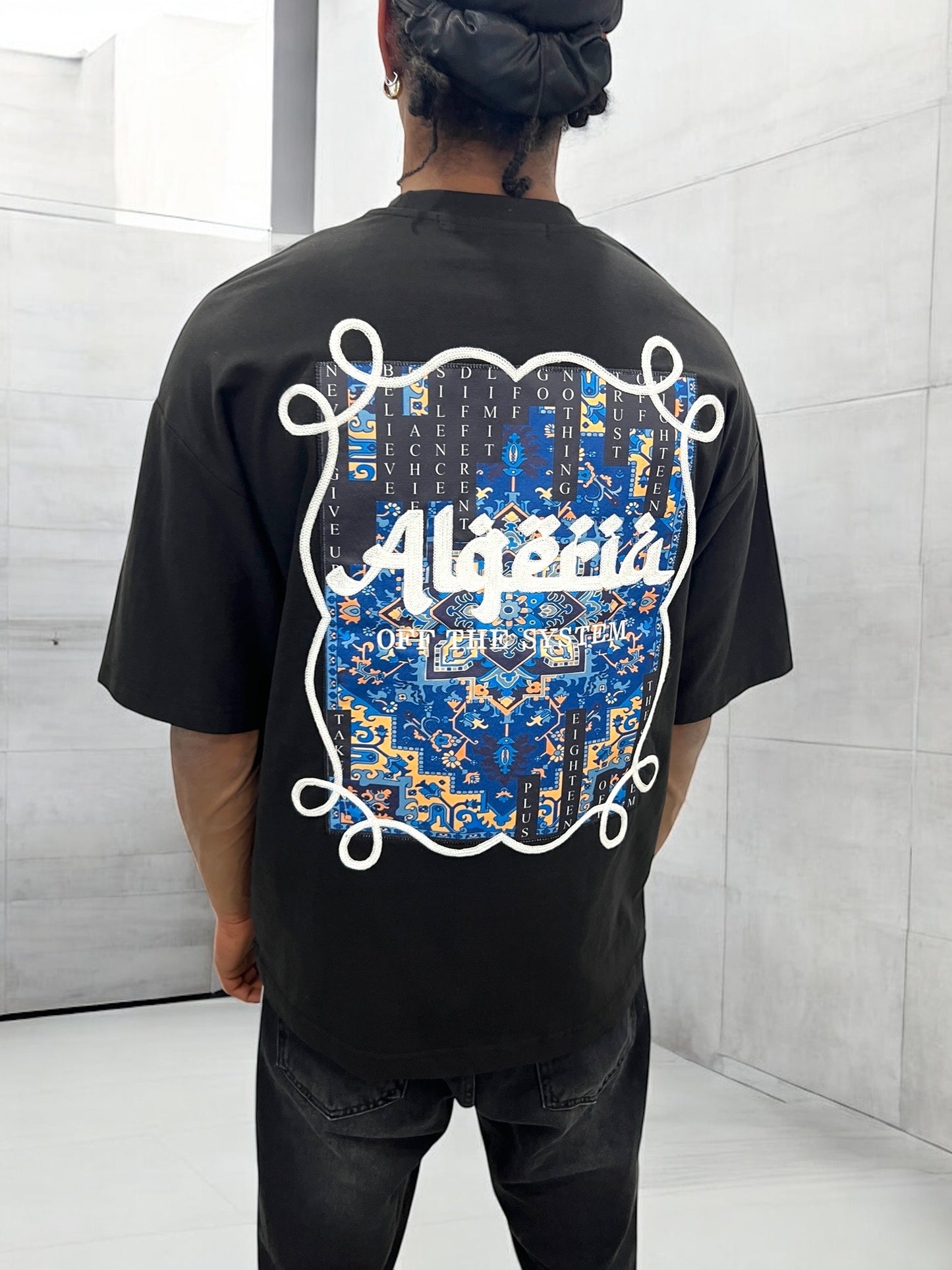 T-shirt Algeria – Carpet Print Edition ( Noir )