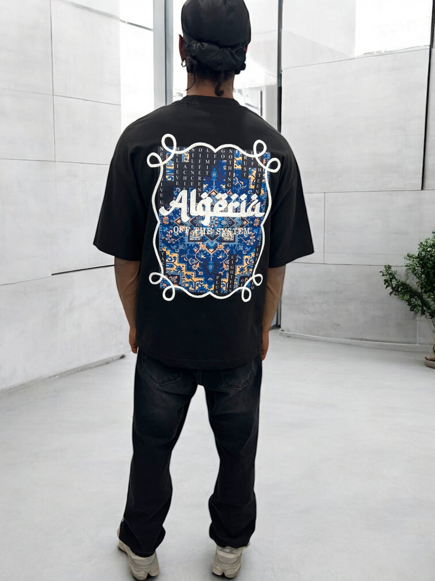 T-shirt Algeria – Carpet Print Edition ( Noir )