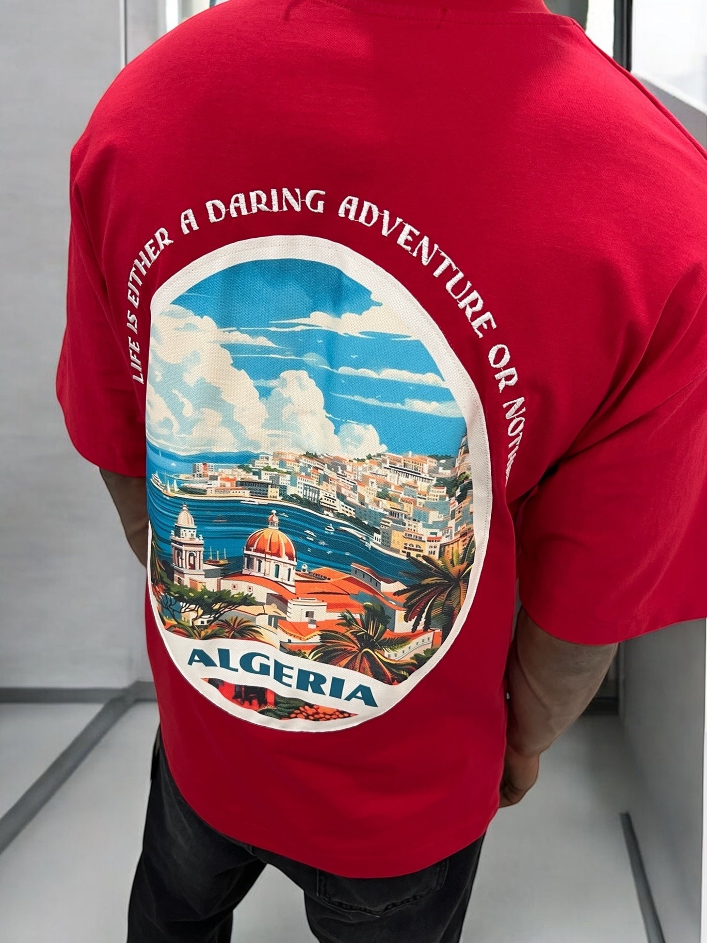 T-shirt Algeria – Vue d’Algérie ( Rouge )