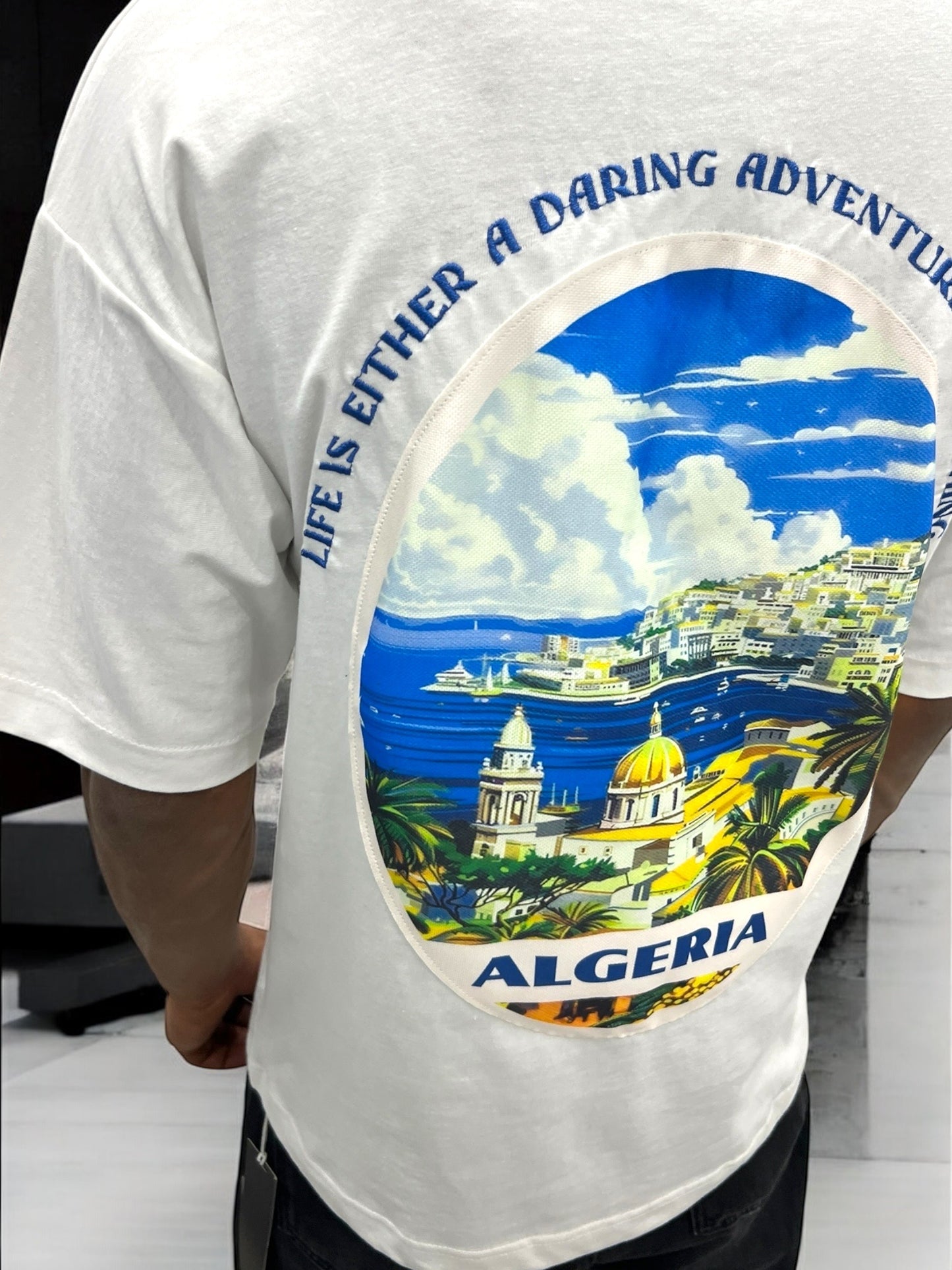 T-shirt Algeria – Vue d’Algérie ( Blanc Cassé)