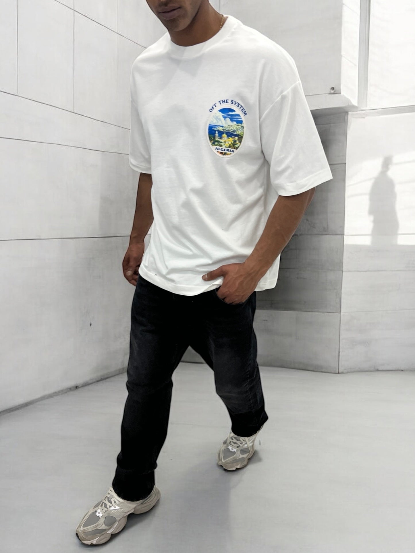 T-shirt Algeria – Vue d’Algérie ( Blanc Cassé)