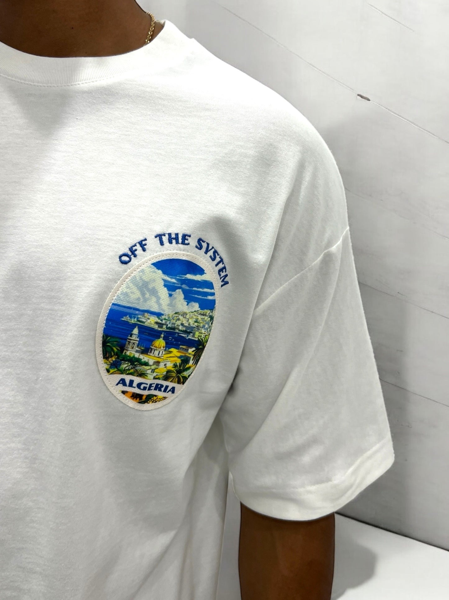 T-shirt Algeria – Vue d’Algérie ( Blanc Cassé)