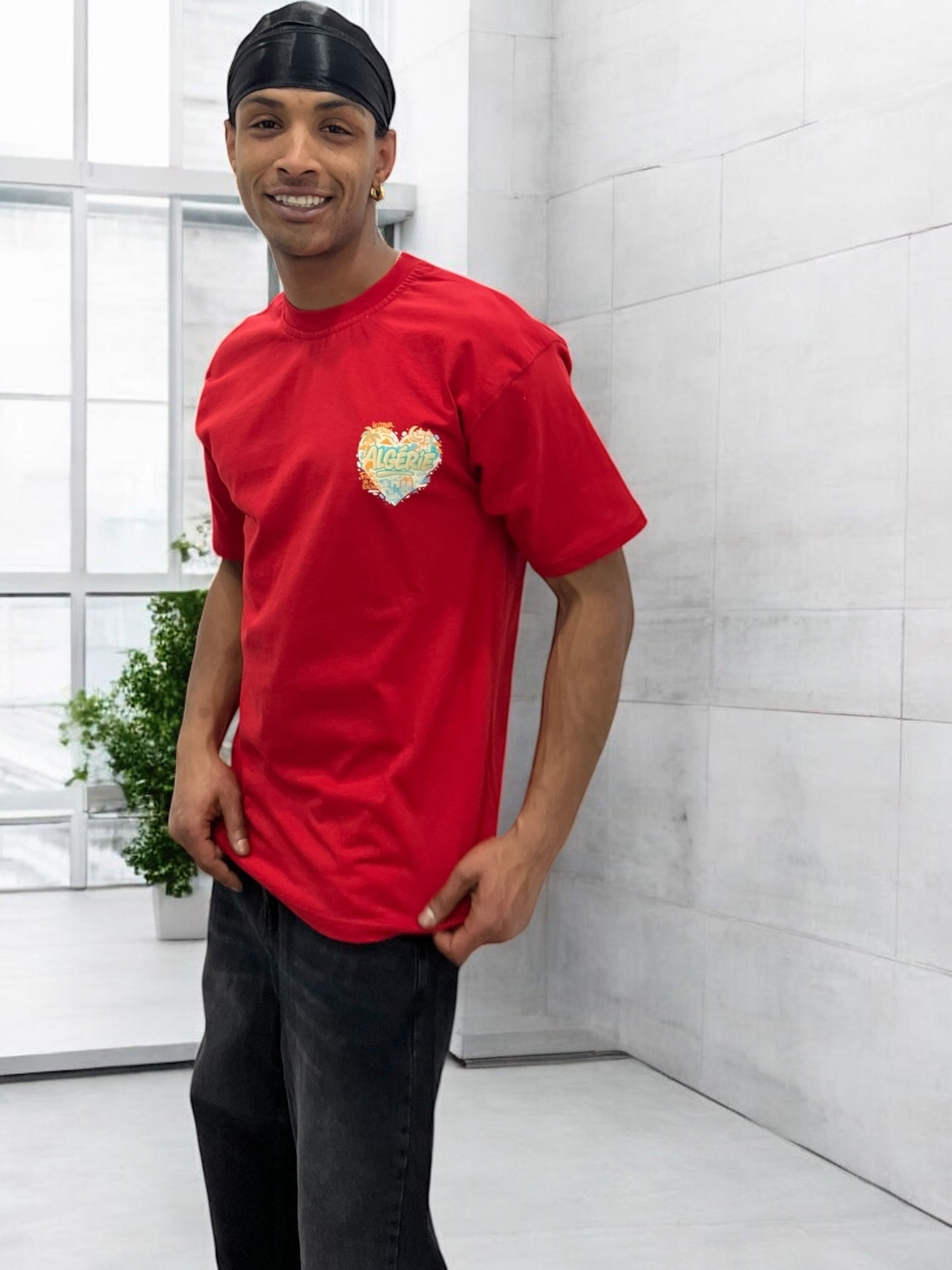 T-shirt ALGÉRIE CŒUR - rouge