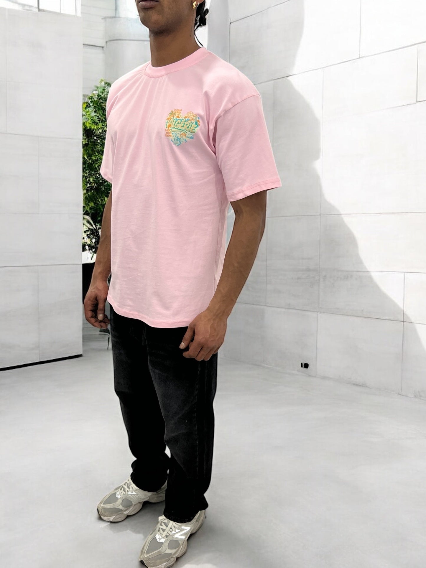 T-shirt ALGÉRIE CŒUR - rose