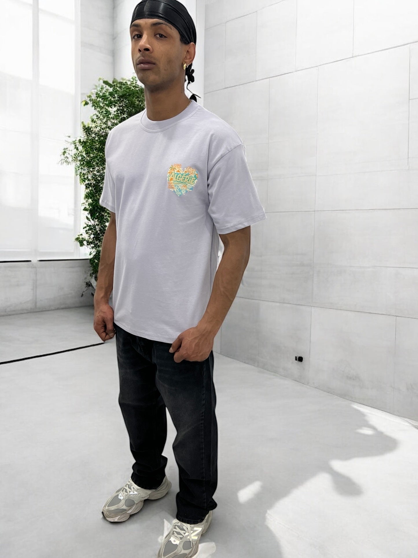 T-shirt ALGÉRIE CŒUR - lilas