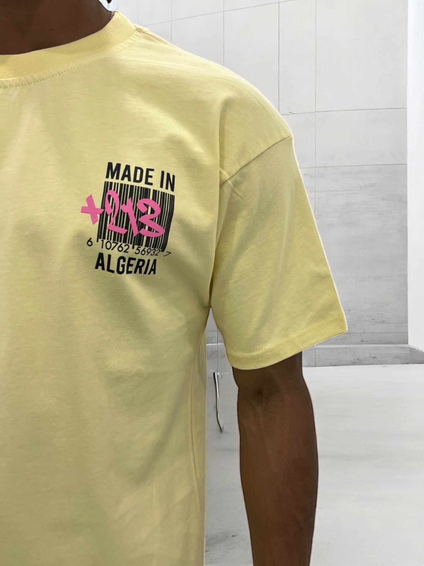 T-shirt Algeria – Boarding Pass Édition ( Jaune )