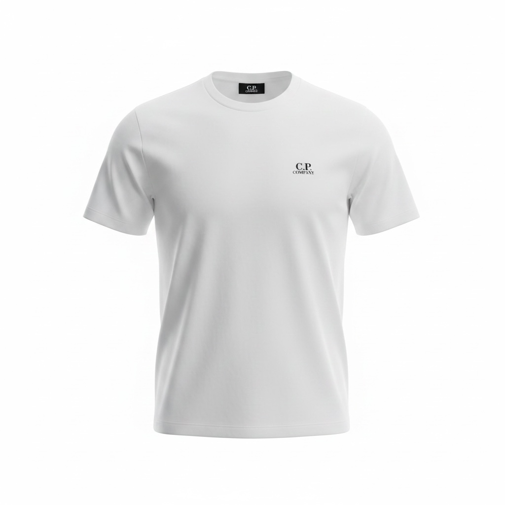 CP COMPANY - T-Shirt Blanc Cassé