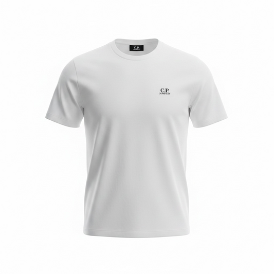 CP COMPANY - T-Shirt Blanc Cassé