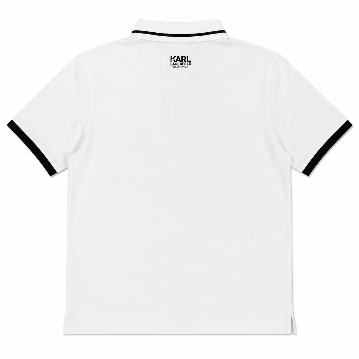 Polo Karl Lagerfeld Beachwear Blanc Noir Homme
