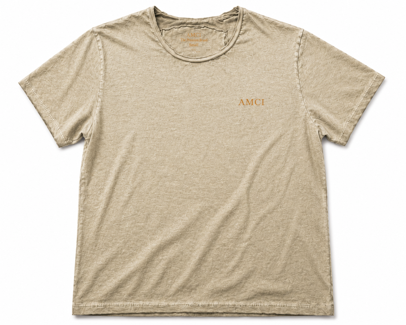 T-shirt AMCI Boxing Tiger Vintage Kaki – Effet Délavé Premium & Imprimé Dos Oversize