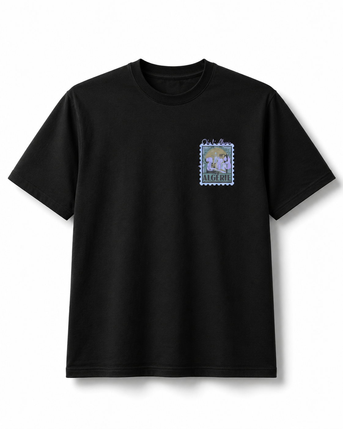 T-SHIRT VIVA L’ ALGERIE +213 - Noir Spécial Production