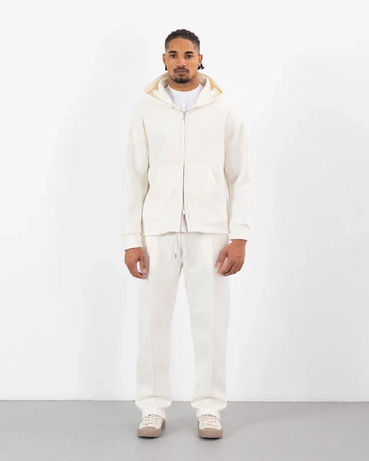 Ensemble Oversize SCUBA – Hoodie Zip + Jogging – Plus Eighteen - Blanc