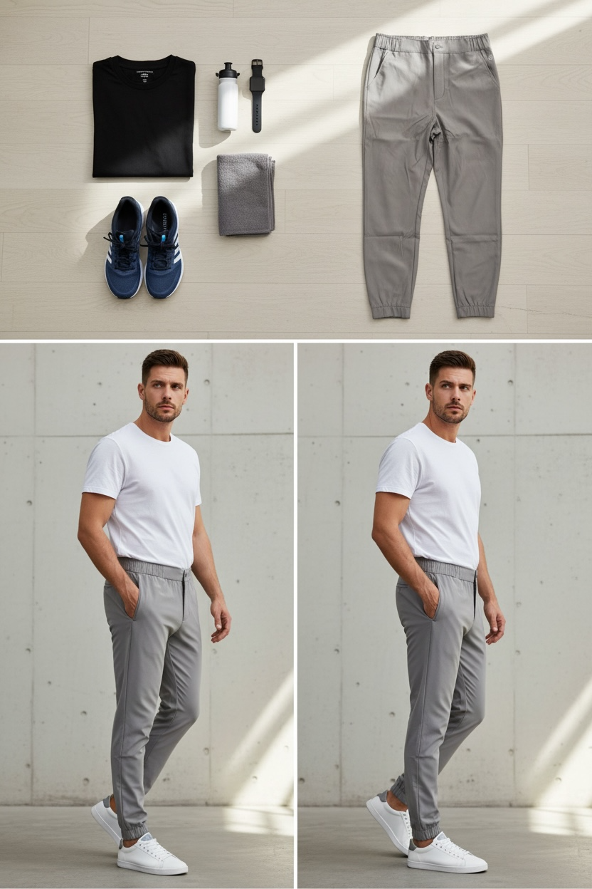 Bill Tornade Paris - Pantalon Tech Jogger - Strech - Élégant- RÉF : 17751