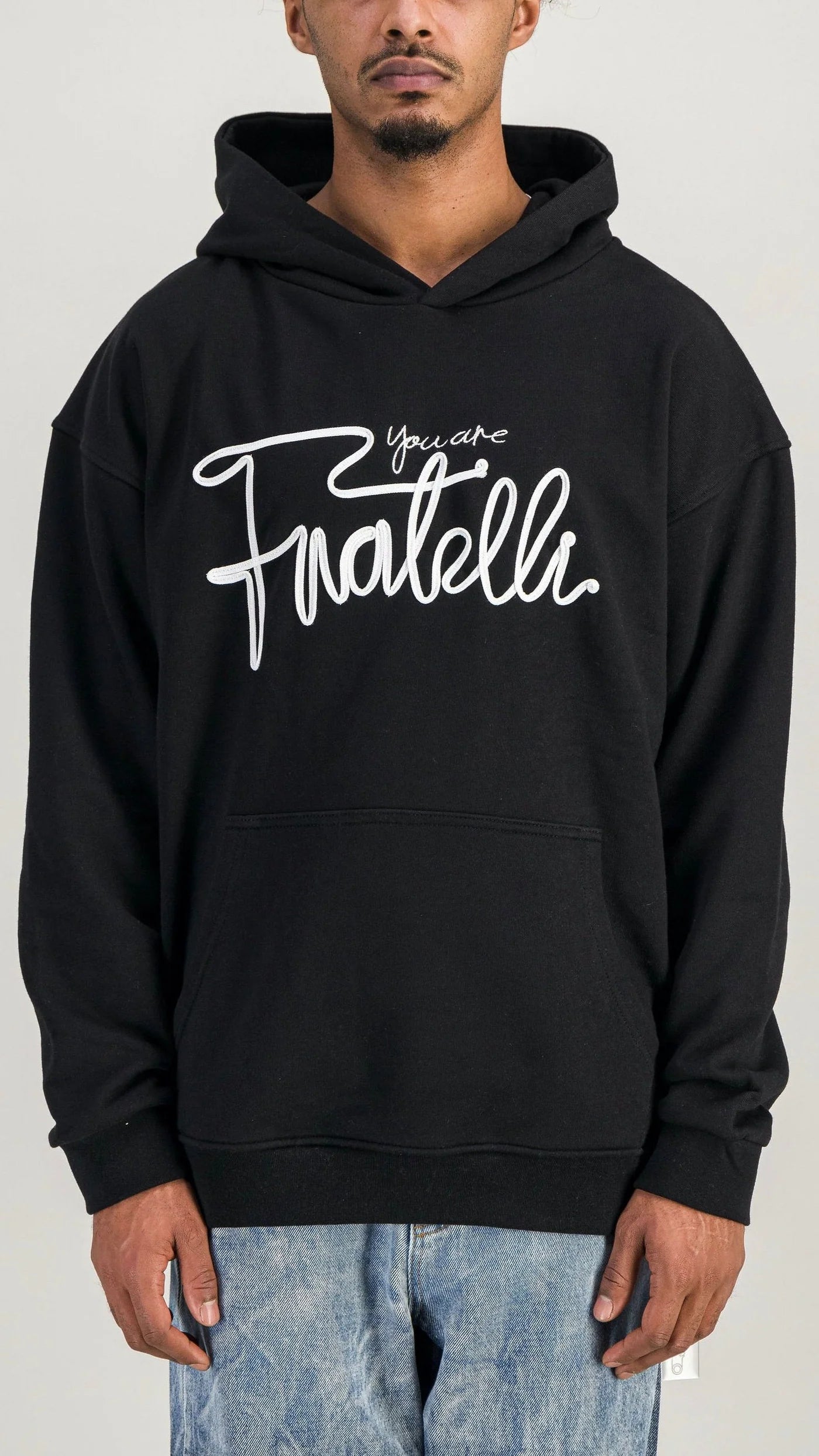 ALEXANDRO FRATELLI - SWEAT OVERSIZE - LACET SIGNATURE - NOIR