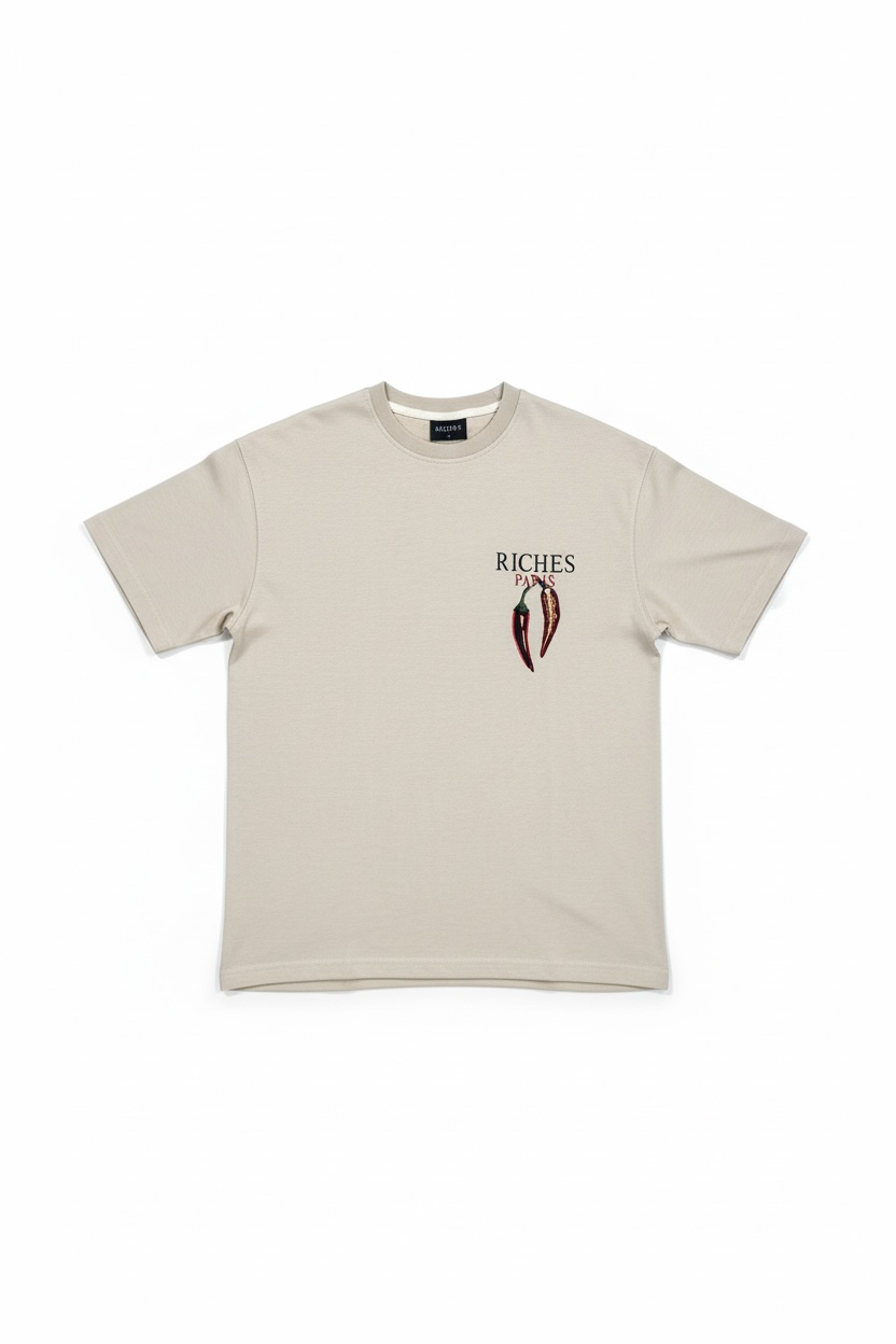 T-shirt Riches Paris Beige Réf:RCH-863 (Piment)