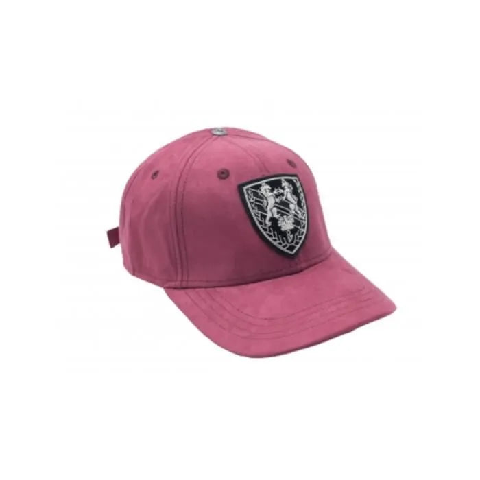 RICHARD VALENTINE, CASQUETTE SMOOTH,Tissus En Suède Daim BORDEAUX/ARGENT