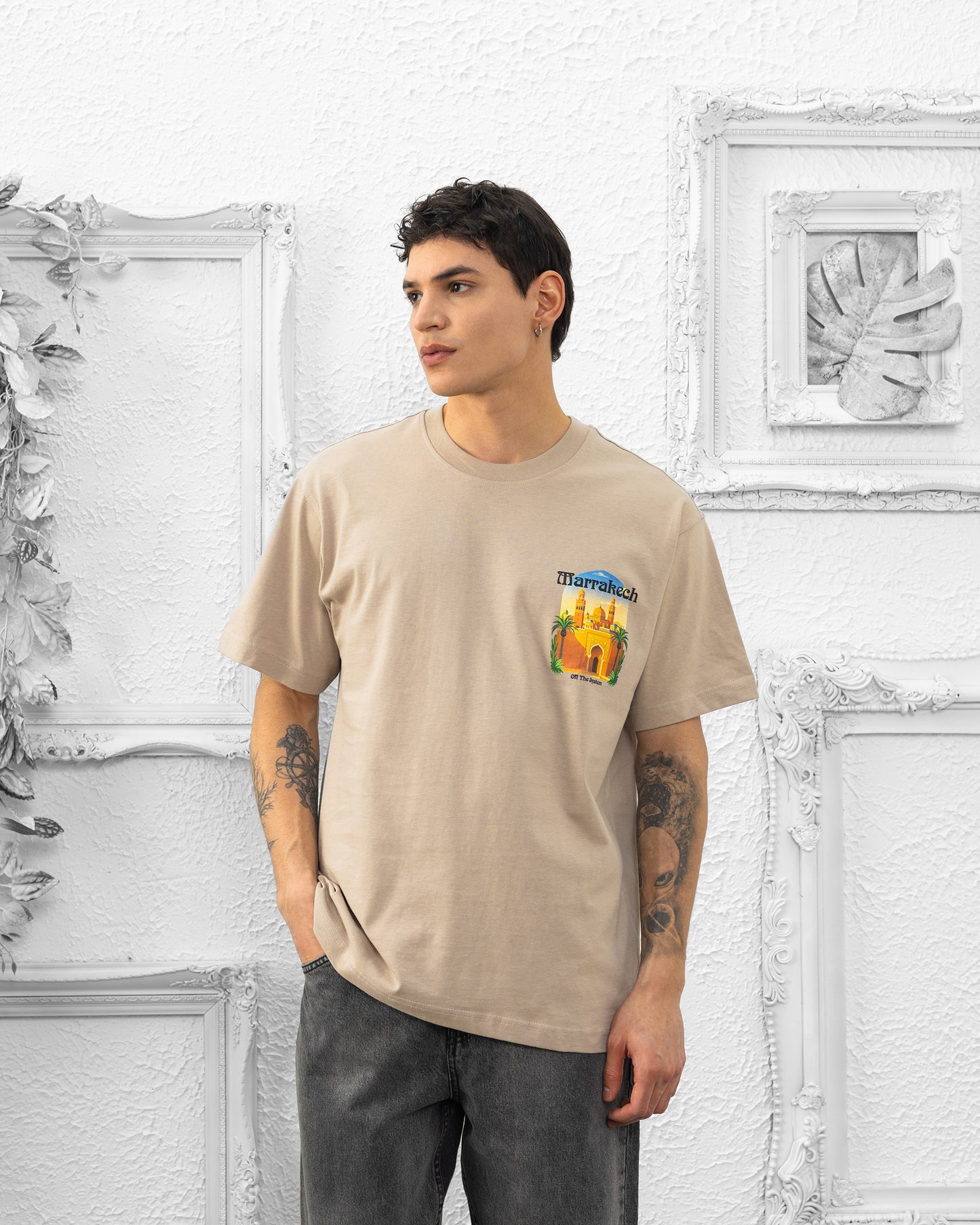 T-SHIRT MARRAKECH OFF THE SYSTEM - TAUPE