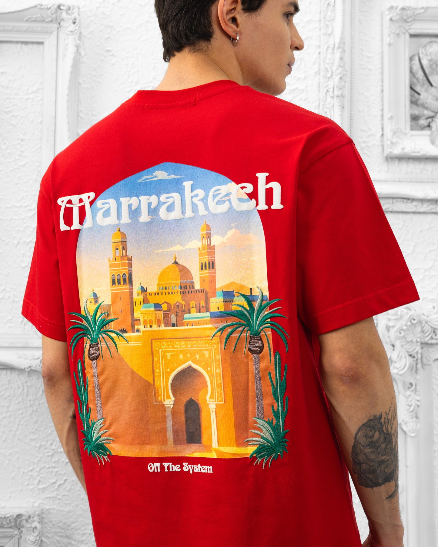 T-SHIRT MARRAKECH OFF THE SYSTEM - ROUGE