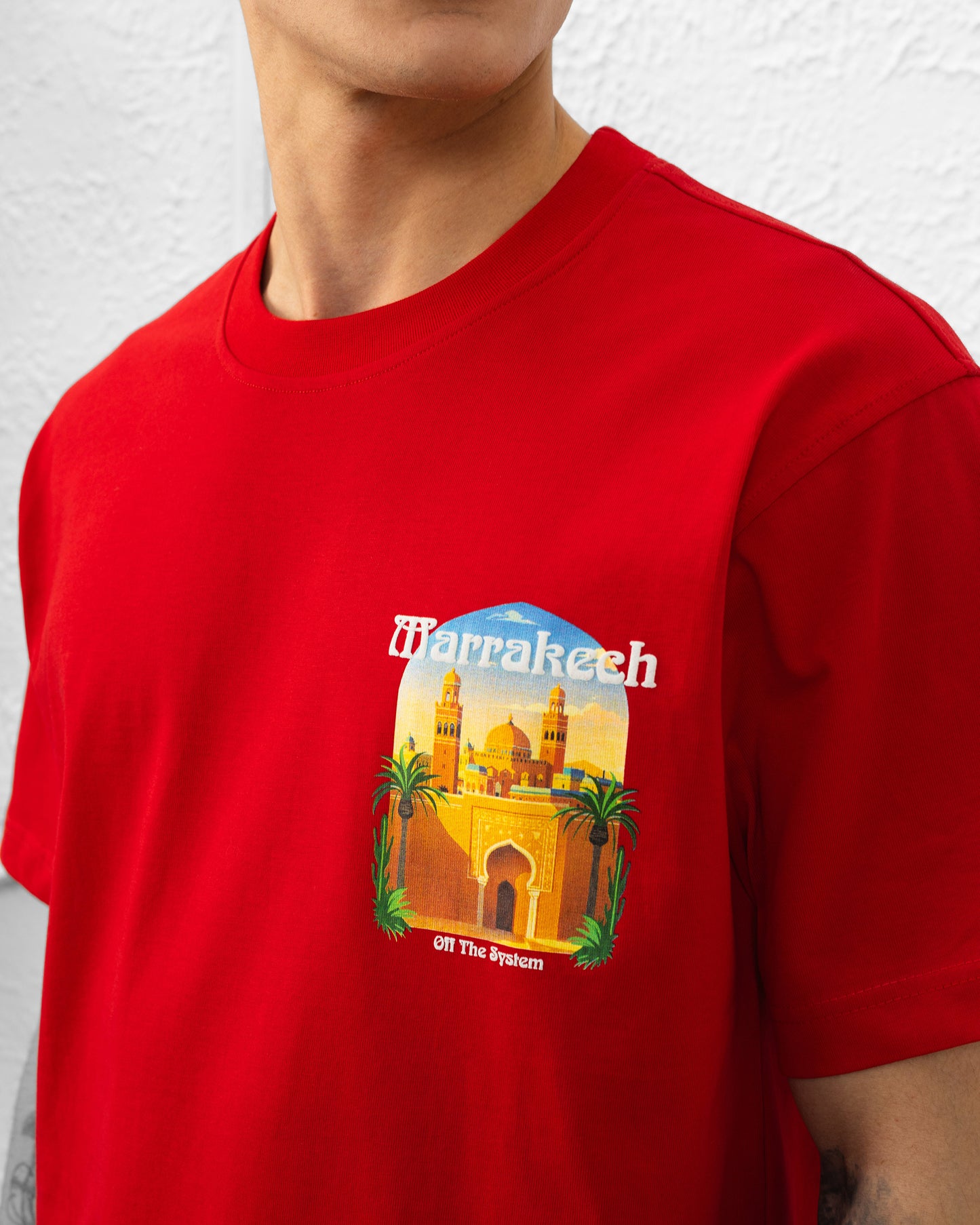 T-SHIRT MARRAKECH OFF THE SYSTEM - ROUGE
