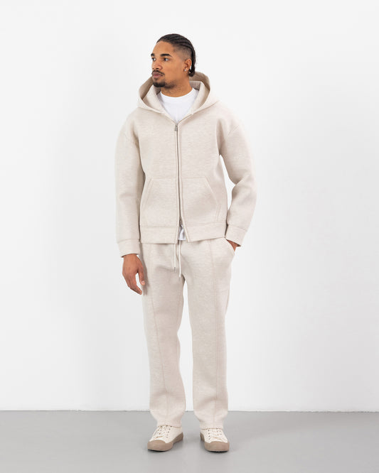 Ensemble Oversize SCUBA – Hoodie Zip + Jogging – Plus Eighteen - BEIGE
