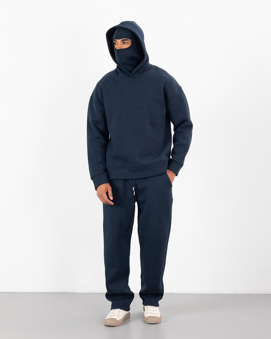 HOODIE CAGOULE SCUBA – Oversize Premium - Bleu Marine