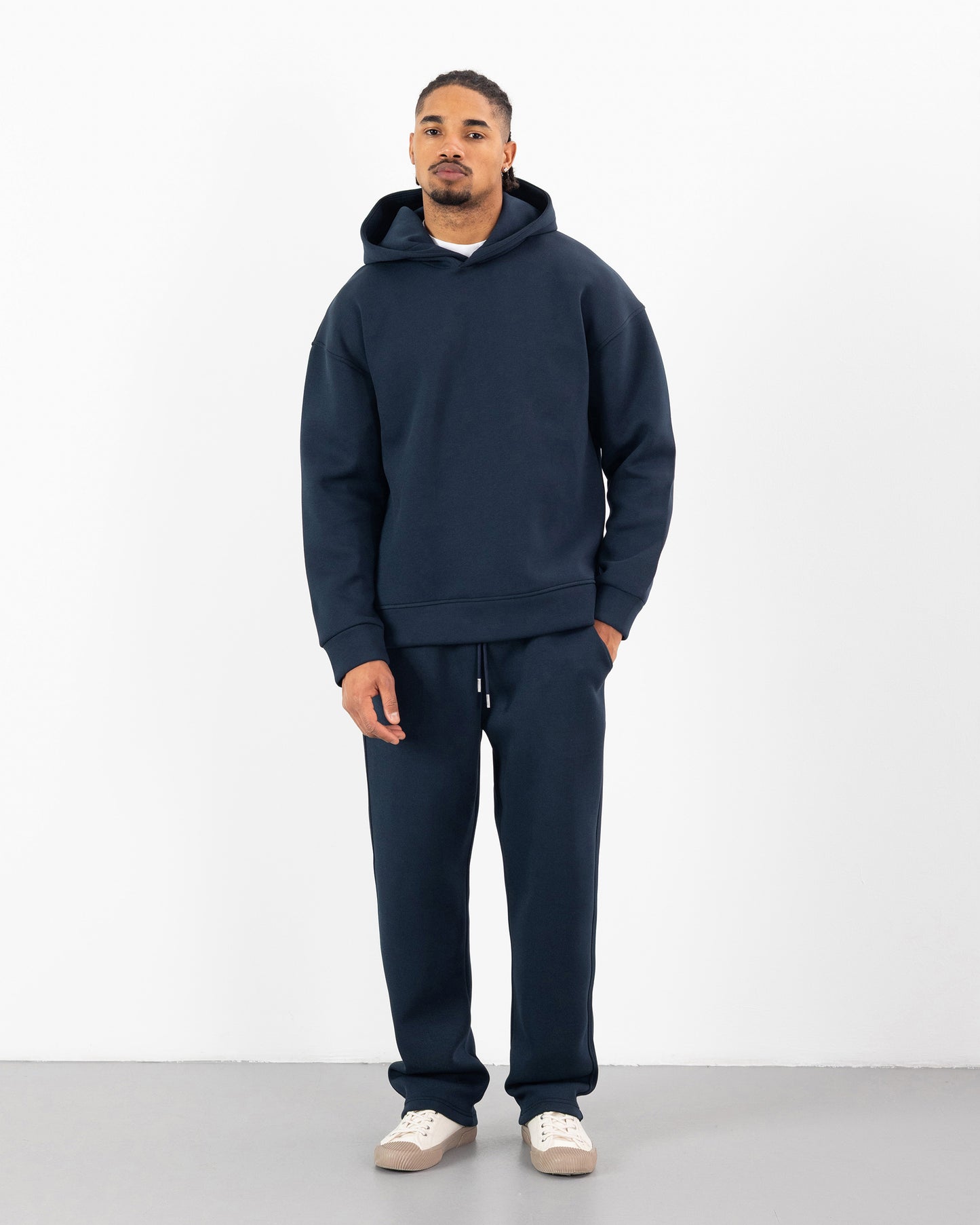 HOODIE CAGOULE SCUBA – Oversize Premium - Bleu Marine