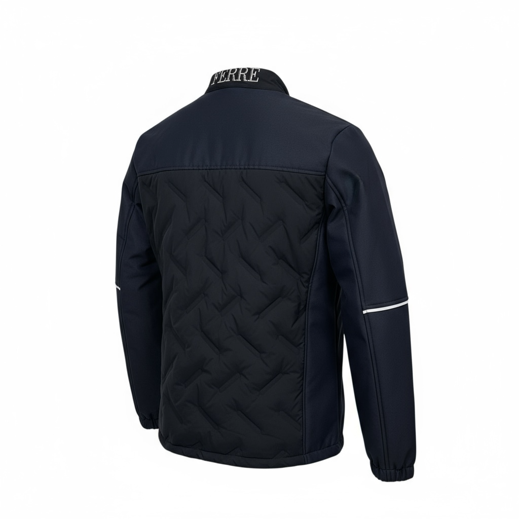 Gianfranco FERRE – Veste Hybride Matelassée à Col Montant Homme