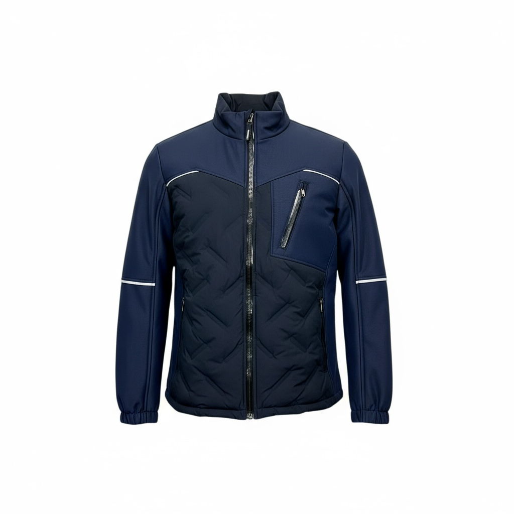 Gianfranco FERRE – Veste Hybride Matelassée à Col Montant Homme