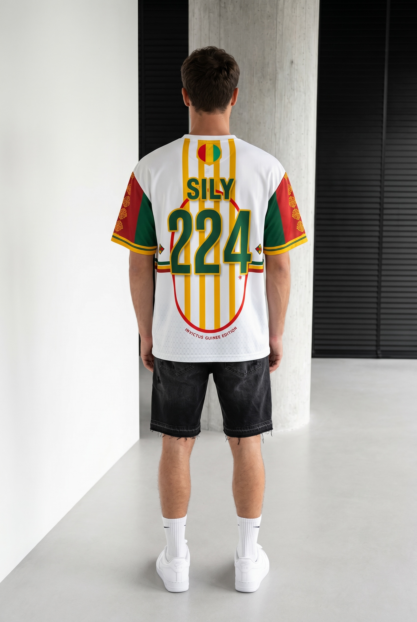 T-shirt Guinée 224 – Maillot Streetwear Blanc Homme