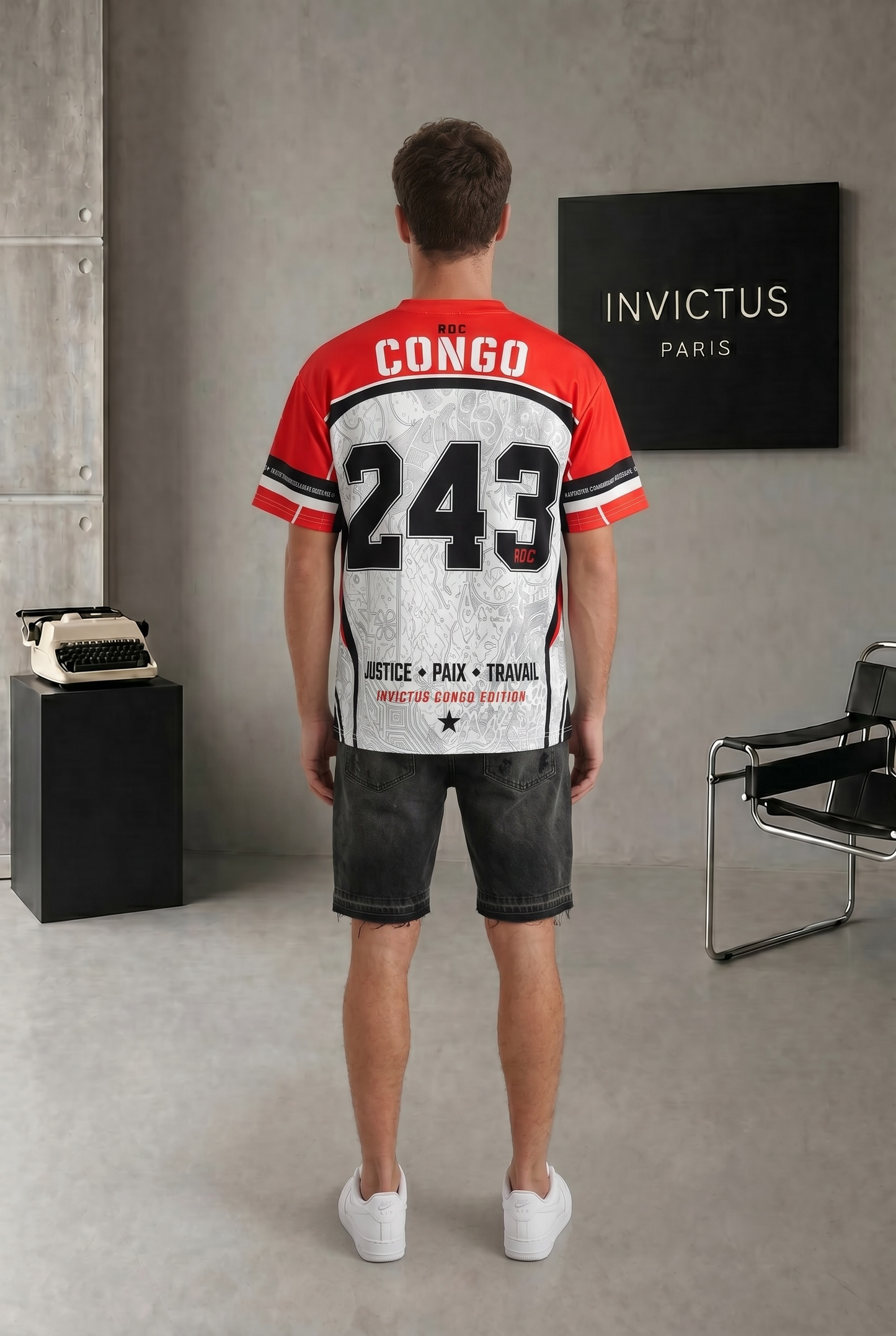 T-shirt Congo 243 RDC – Maillot Streetwear Homme
