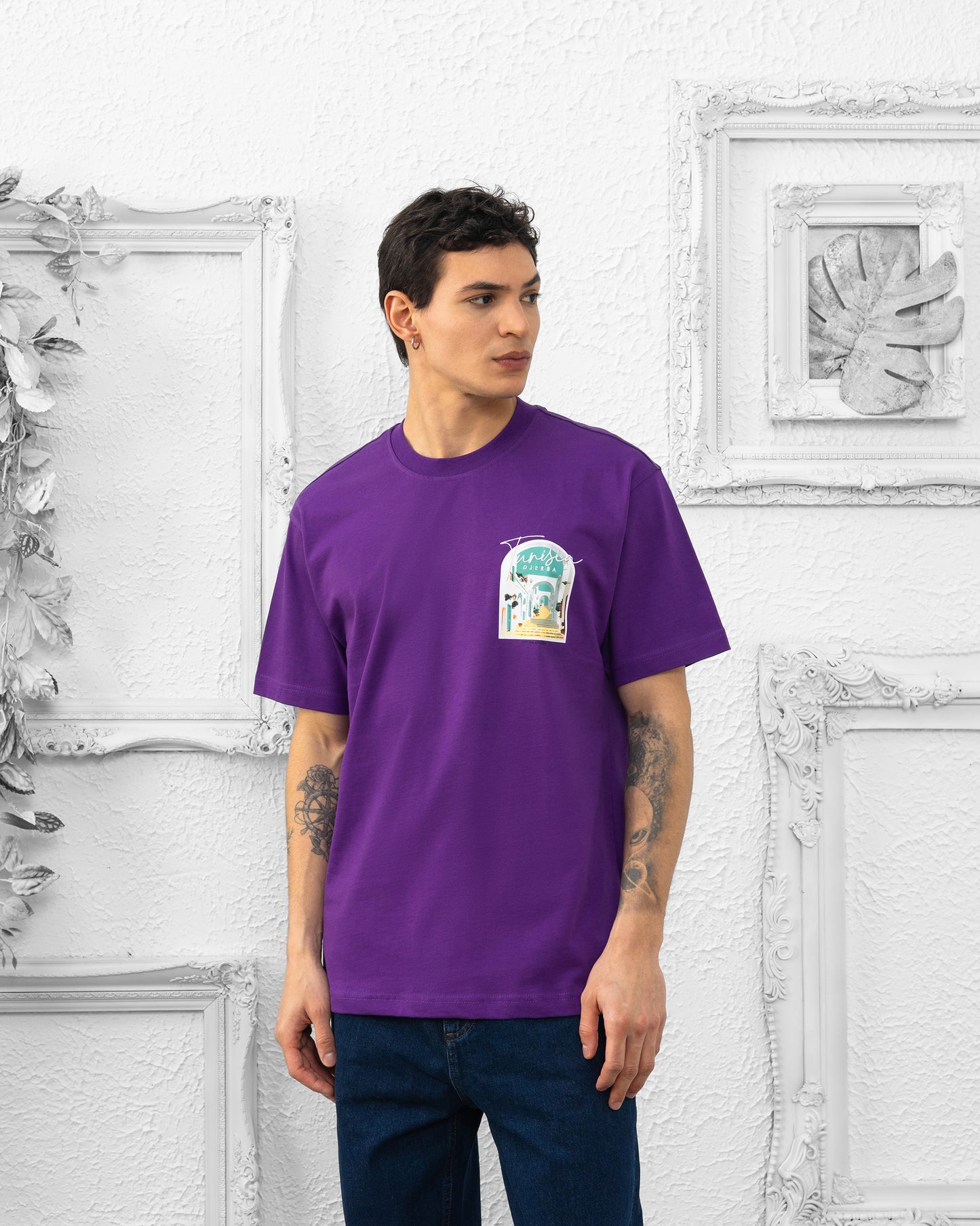 T-SHIRT TUNISIE - Djerba Violet