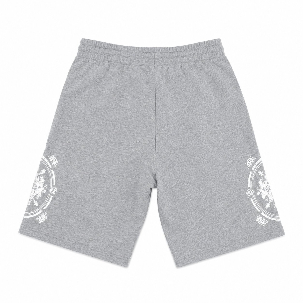 Ensemble Plus Eighteen Gris Chiné Brodé – T-shirt & Short Premium