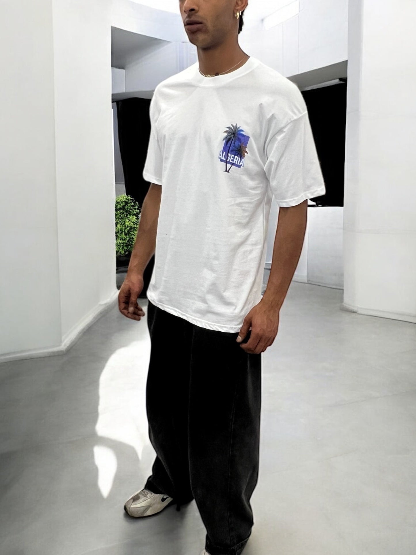 T-shirt ALGERIA PALMIERS - blanc