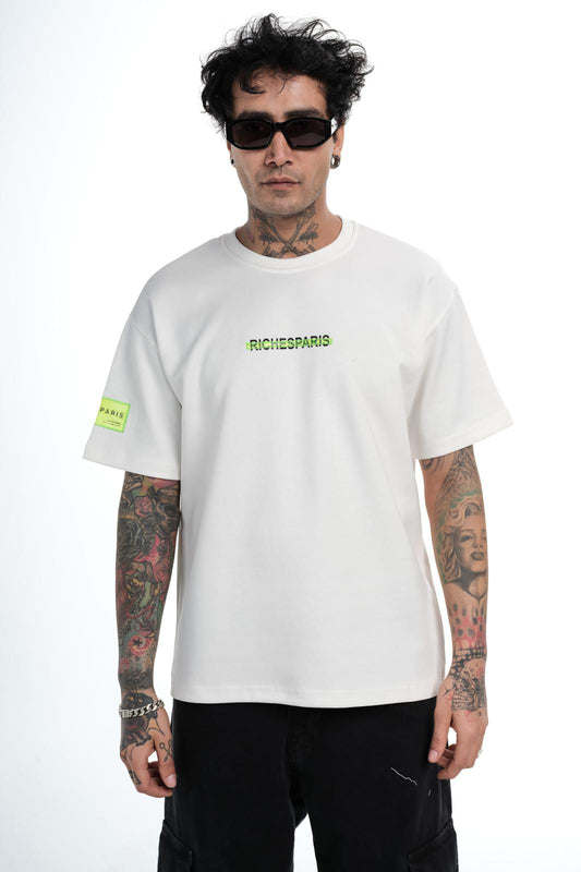 T-shirt Riches Paris Blanc Réf: RCH-862 (Logo vert)