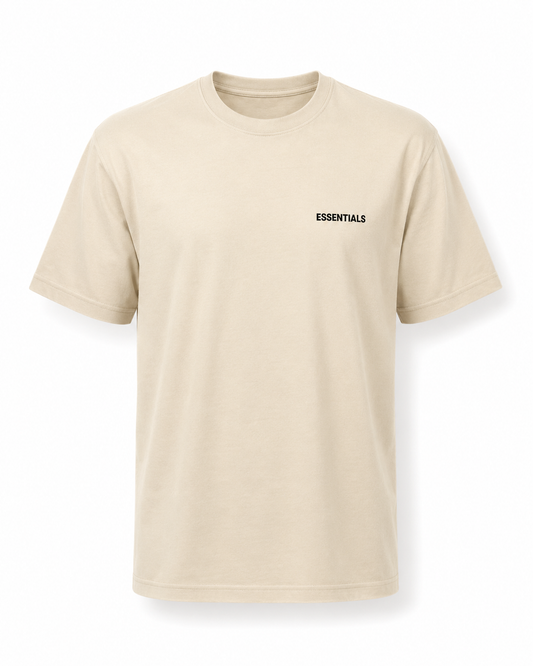 Ensemble ESSENTIALS Homme Beige Cream| T-Shirt Oversize + Short Premium