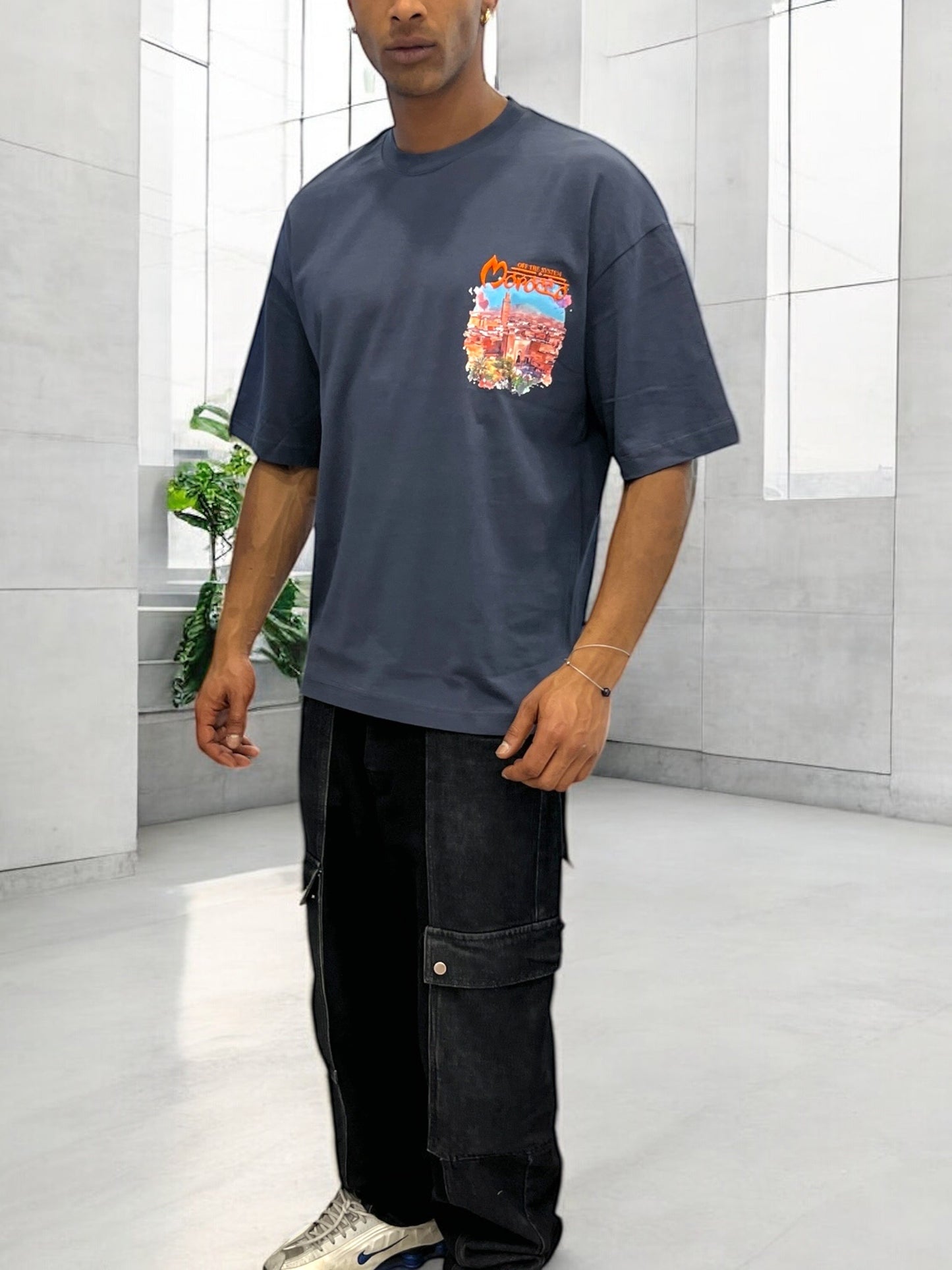 T-shirt MOROCCO VIBES - bleu nuit