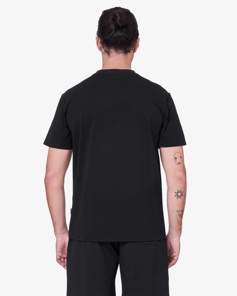T-shirt Chabrand Logo Encadré - Noir Iridescent