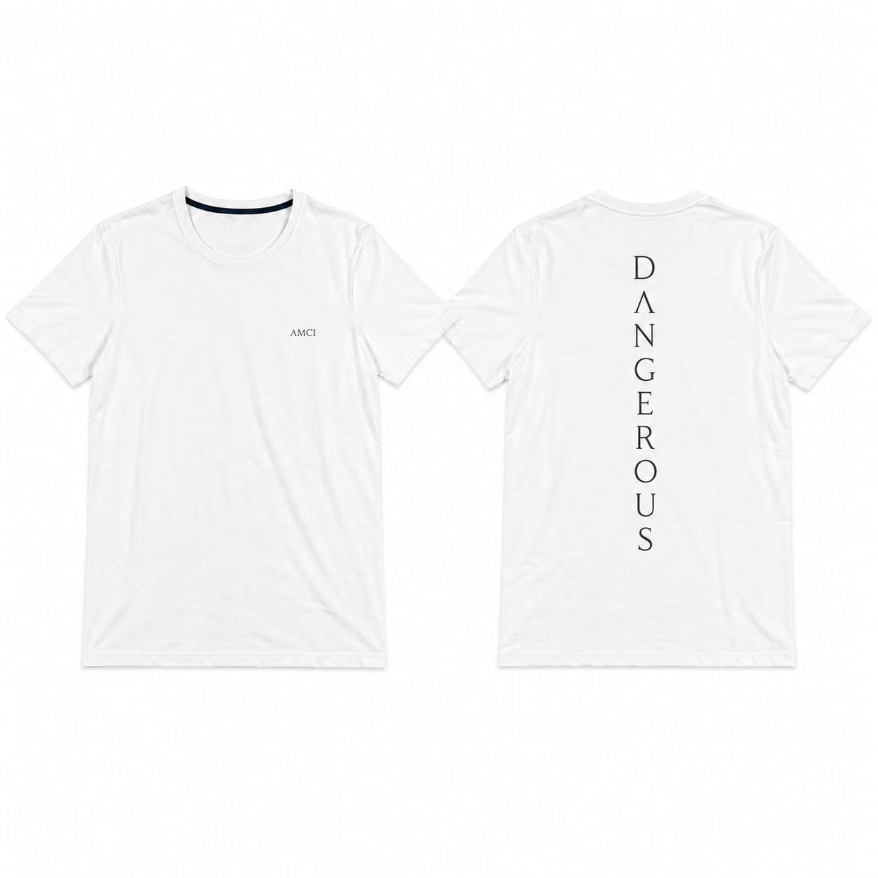 T-Shirt AMCI DANG WHITE– Coupe Premium Coton Doux Unisexe