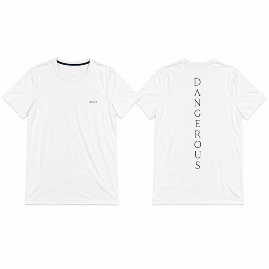 T-Shirt AMCI DANG WHITE– Coupe Premium Coton Doux Unisexe