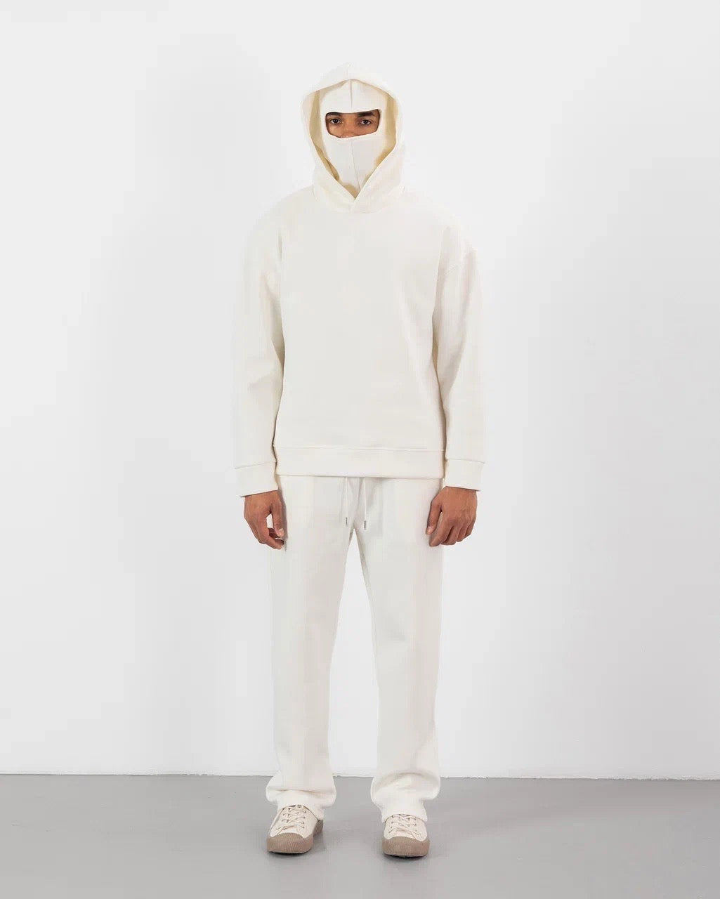 HOODIE CAGOULE SCUBA – Oversize Premium -Blanc