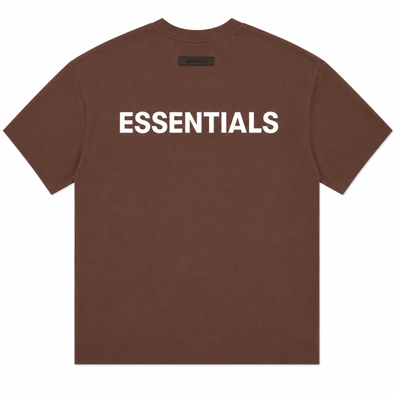Ensemble ESSENTIALS Homme Marron Chocolat| T-Shirt Oversize + Short Premium