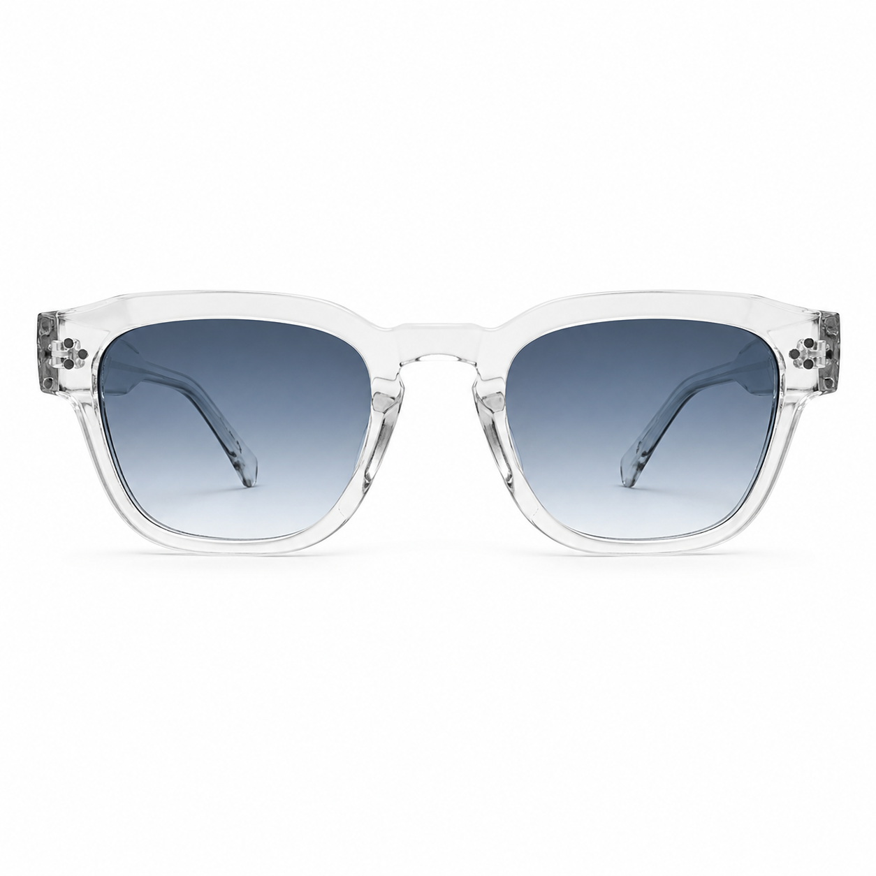 Lunettes de soleil CP 026522T – Monture transparente fumée & verres bleu fumé UV400